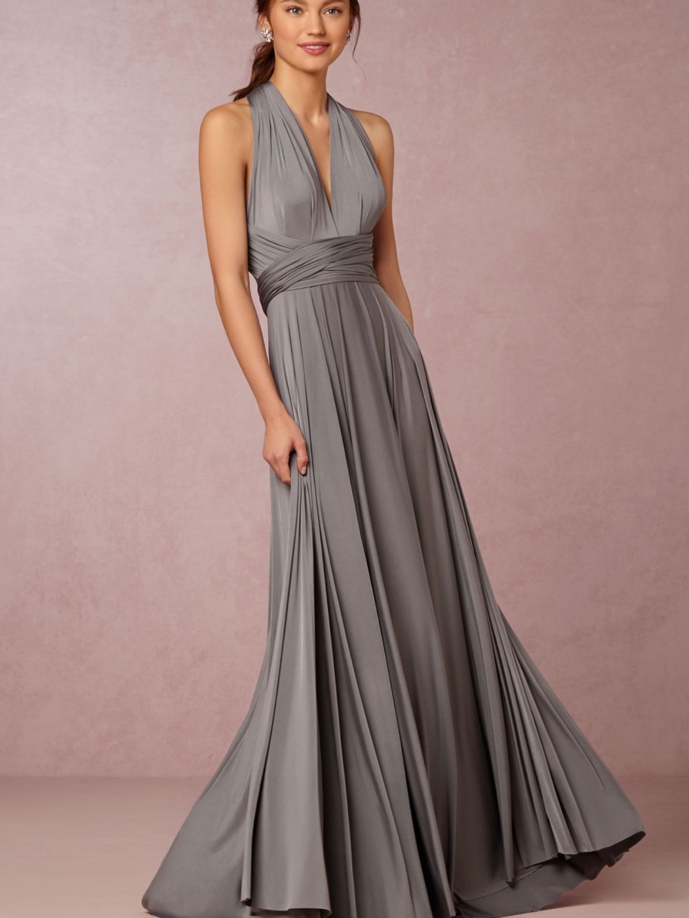 GINGER CONVERTIBLE MAXI DRESS CHARCOAL A
CHARCOAL - Picture 1 of 1